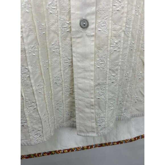 Robert Graham Men's Size XL Embroidery Shirt White Long Sleeve - Picture 12 of 16